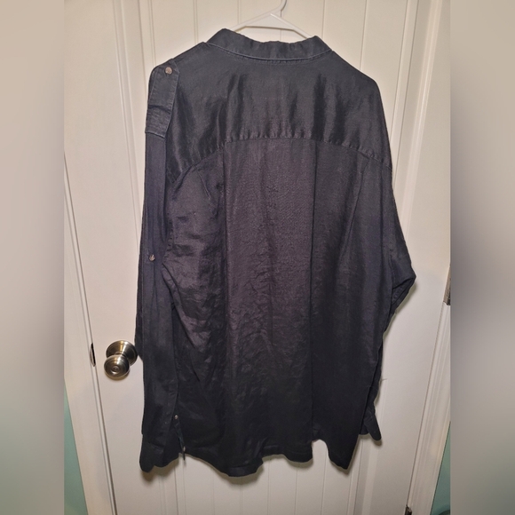 Paul Fredrick 100% linen long sleeve button down size XXLT - Picture 4 of 4